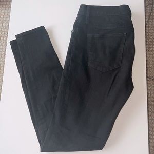 Madewell black 9” high waist skinny jeans